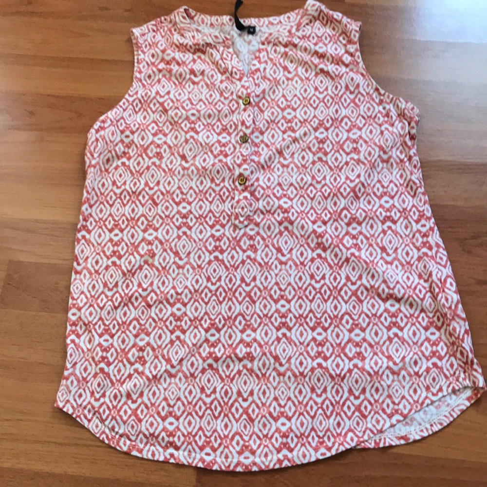 Cathy brandSleeveless Patterned Top